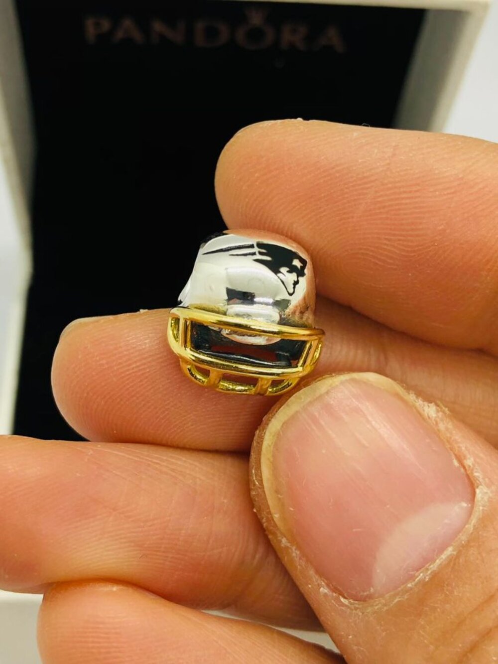 ✨🔥Pandora New England Patriots Charm Football Helmet Charm
